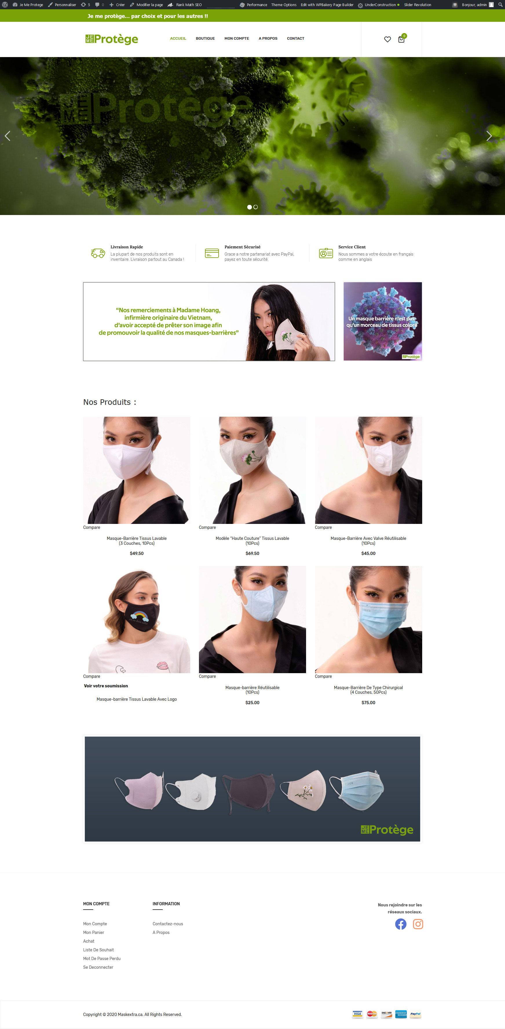 JeMeProtege · WooCommerce