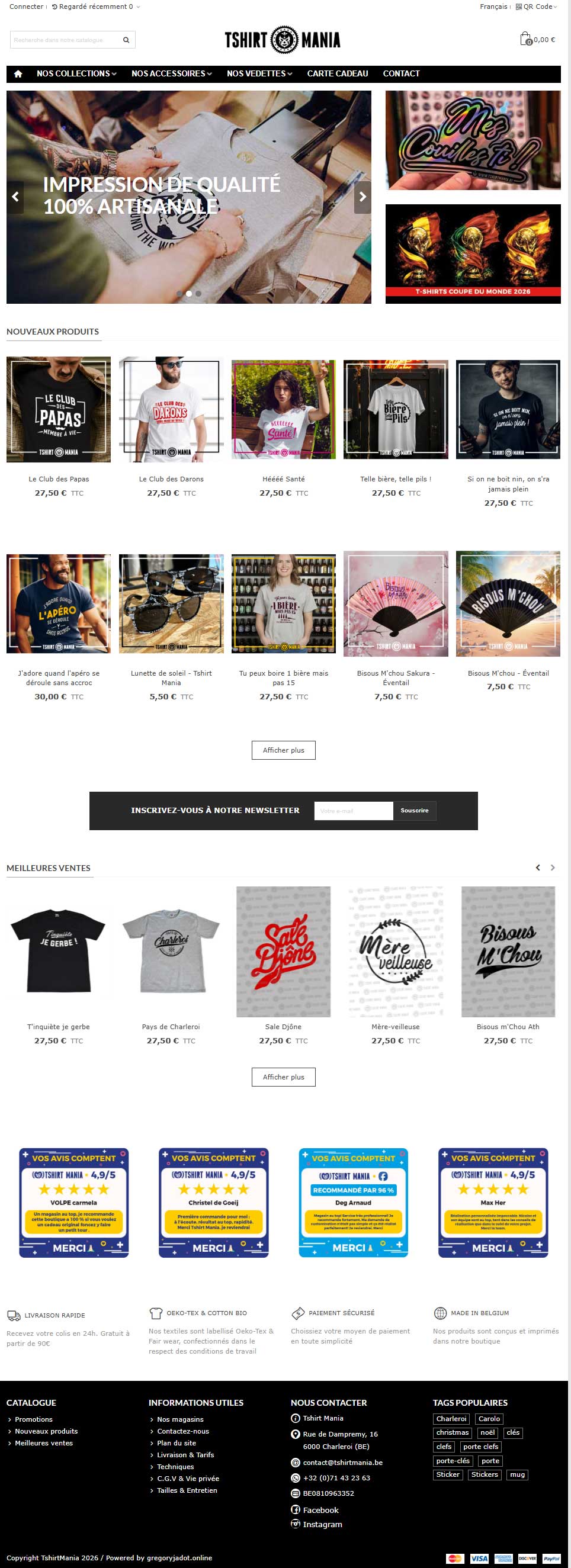 TshirtMania · PrestaShop